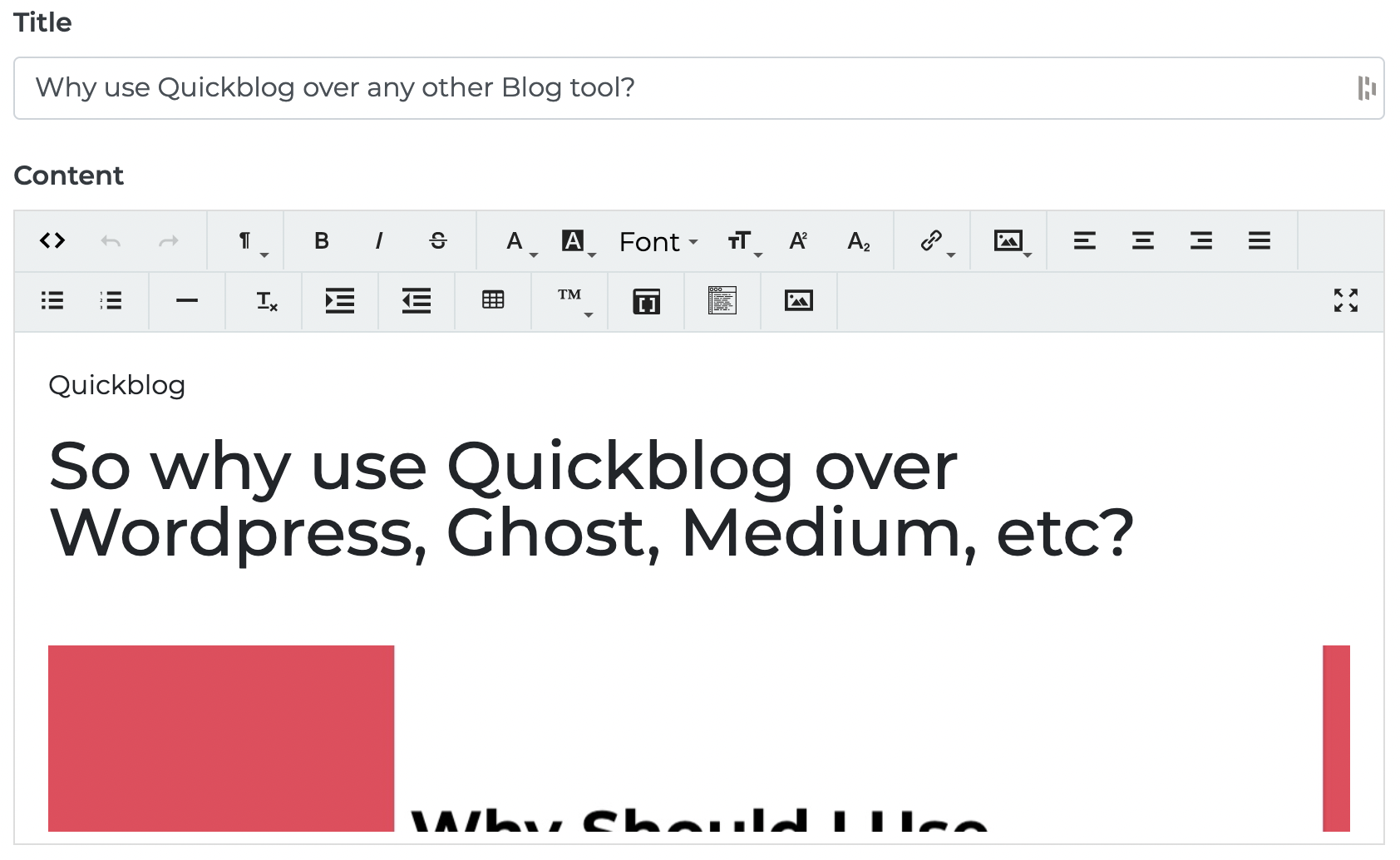 Quickblog | Content